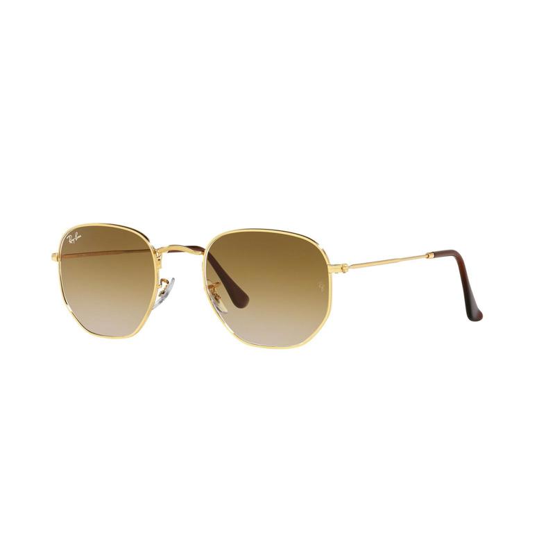 Ray Ban | New | Hexagonal Large | 3548 001 - 51 | Gold | Gradient Light Brown